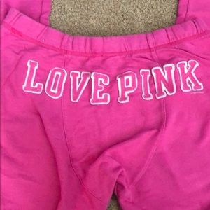 Pink sweatpants